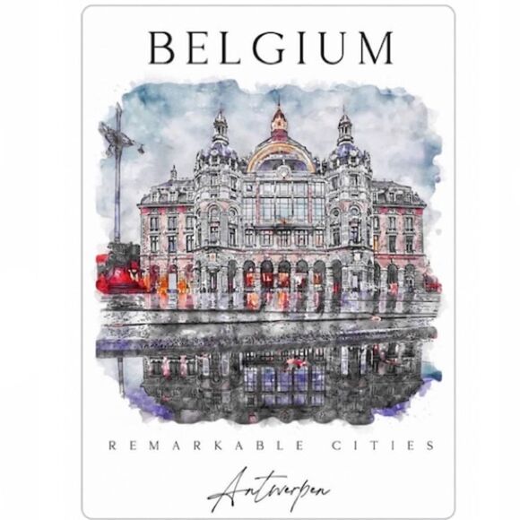 Belgium Antwerp Souvenir Magnet - Picture 2 of 4